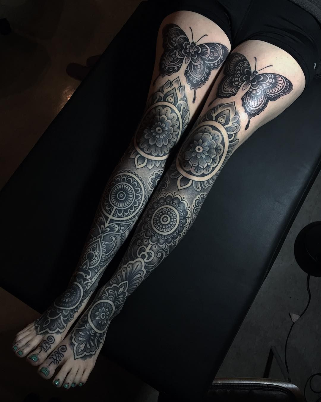 Leg tattoo