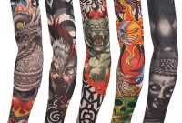 1 Pc Color Random New Fake Tattoo Elastic Arm Sleeve Arm Stockings intended for sizing 1001 X 1001