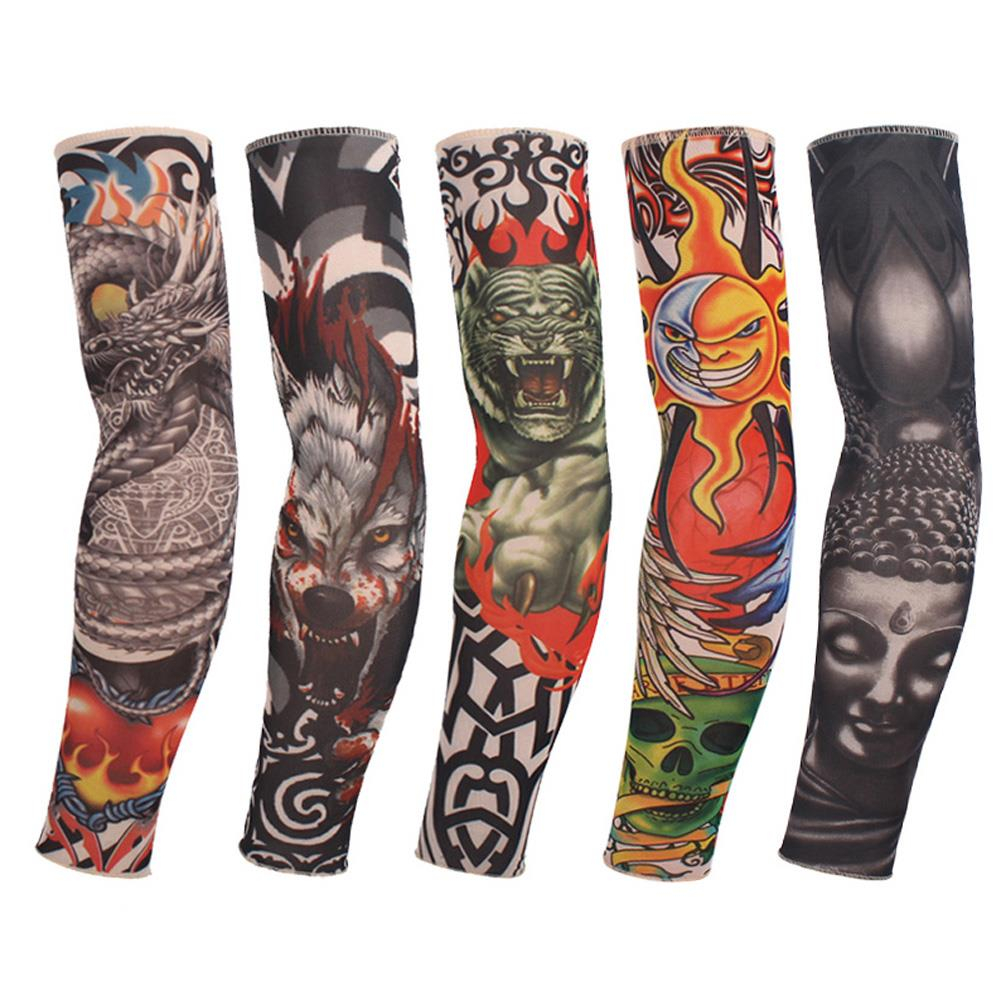 1 Pc Color Random New Fake Tattoo Elastic Arm Sleeve Arm Stockings intended for sizing 1001 X 1001