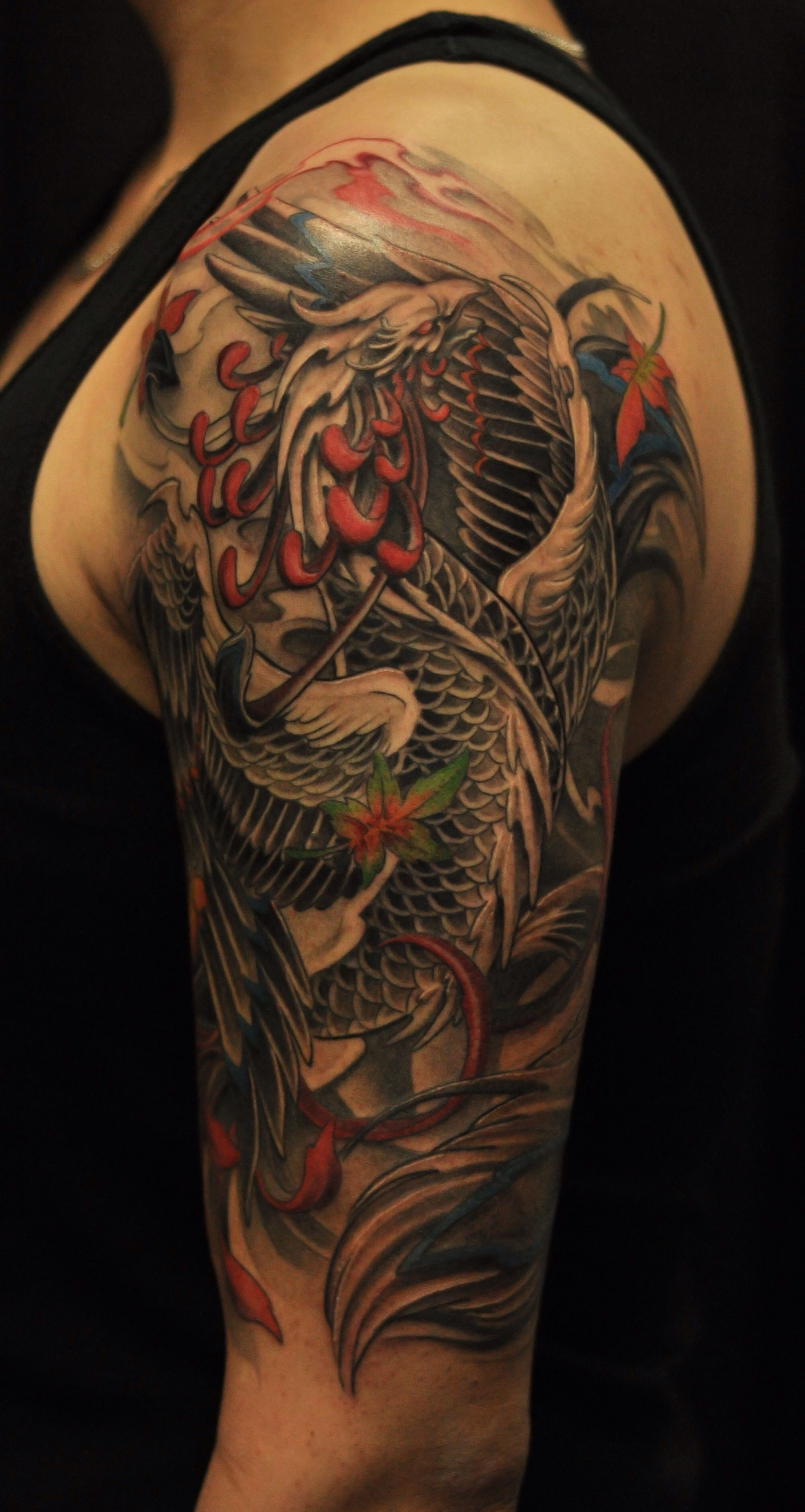 10 Beautiful Koi Dragon Half Sleeve Tattoo Designs Grab Your Tattoo regarding dimensions 2022 X 3798