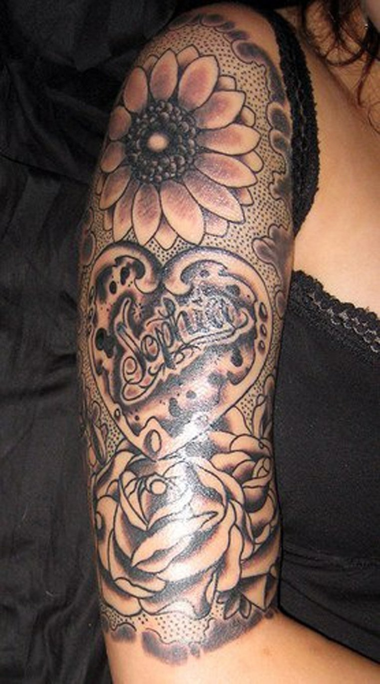 10 Fantastic Half Sleeve Tattoo Ideas For Women with dimensions 761 X 1369