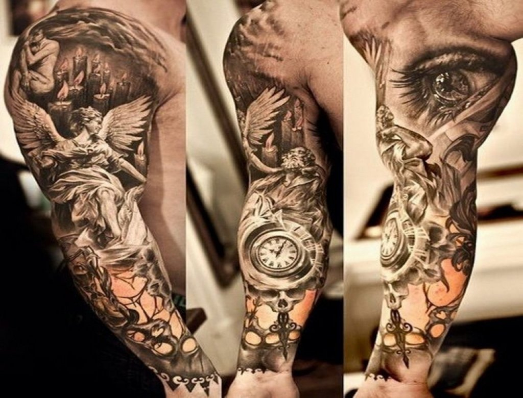 10 Most Popular Half Sleeve Tattoo Ideas For Men for measurements 1024 X 780