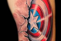 105 Captain America Tattoo Designs And Ideas For Marvel Superhero for proportions 1197 X 1882