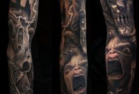 1337tattoos This Is A Dark Harry Potter Themed Sleeve regarding proportions 1207 X 1920