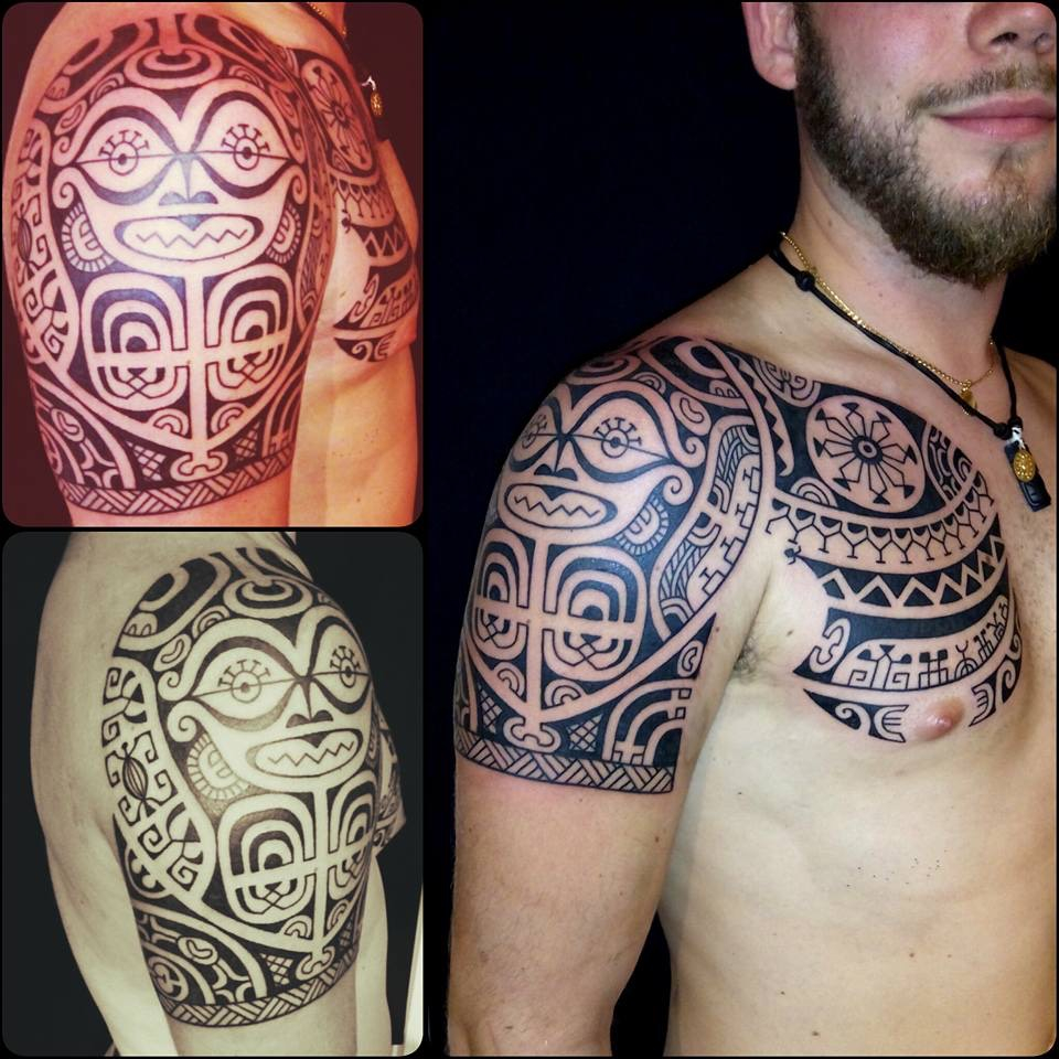 14 Sleeve Chest Raniero Reale The Best Polynesian Tattoos In within size 960 X 960