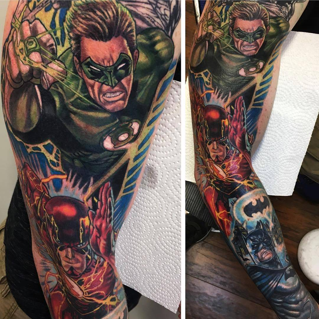 15 Superhuman Justice League Tattoos Stacie Mayer with proportions 1080 X 1080