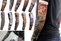 16x Tattoos Arm Sleeves Cooling Cover Uv Sun Protection Basketball for sizing 1000 X 1000