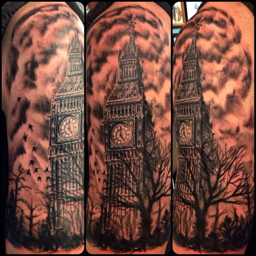 20 Awesome Big Ben Sleeve Tattoos inside size 1024 X 1024