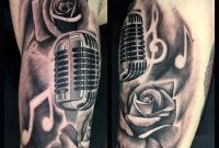 22 Microphone And Music Notes Tattoo with regard to sizing 1080 X 1080