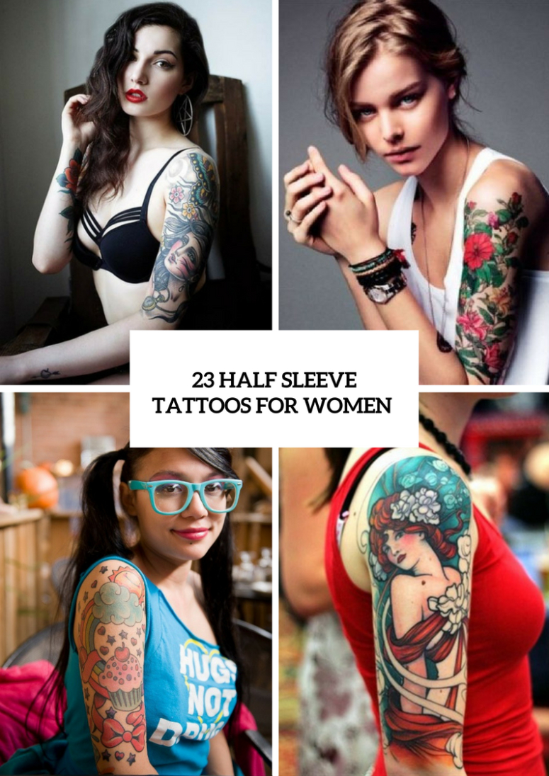 23 Half Sleeve Tattoos For Women Styleoholic inside proportions 775 X 1096