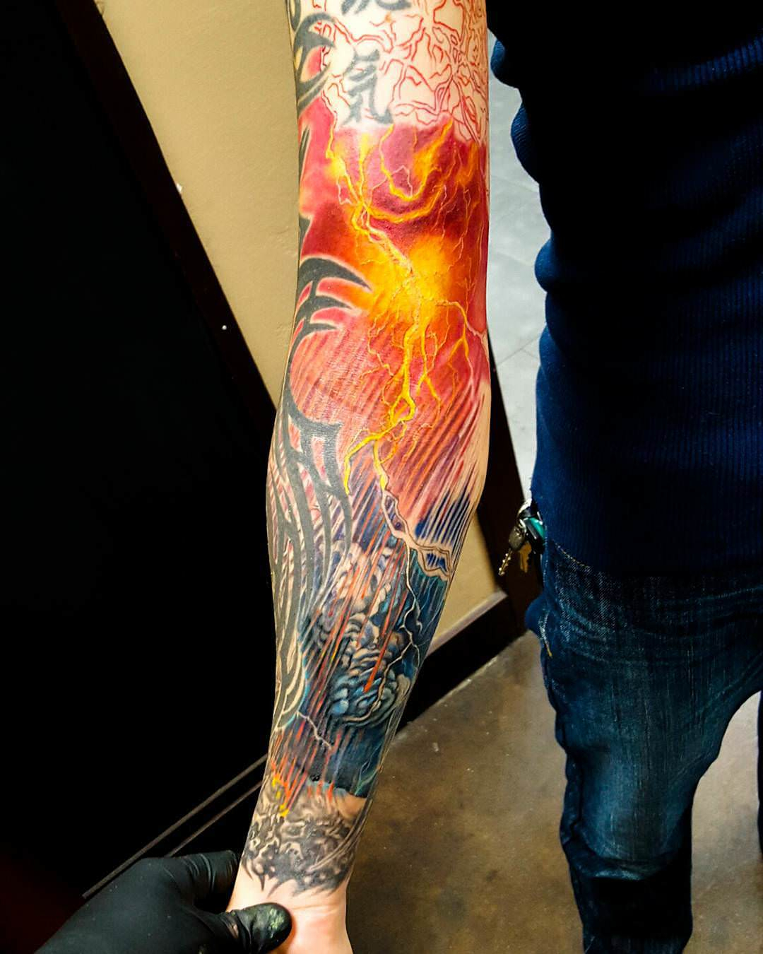 Lightning Sleeve Tattoo Designs * Half Sleeve Tattoo Site.