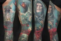 25 Awesome Colored Sleeve Tattoos Tattoozza intended for proportions 1080 X 810