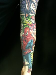 25 Spiderman Sleeve Tattoos for dimensions 900 X 1200