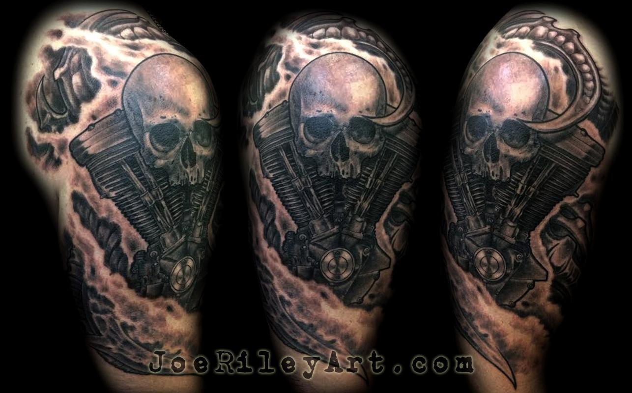 27 Harley Tattoos On Sleeve inside proportions 1286 X 800