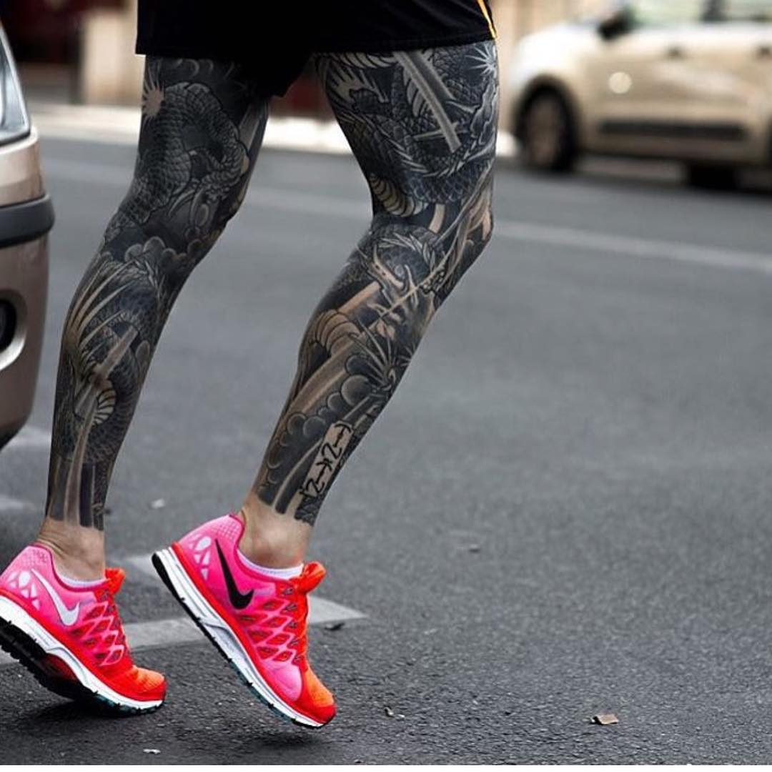 27 Leg Sleeve Tattoo Designs Ideas Design Trends Premium Psd pertaining to proportions 1080 X 1080
