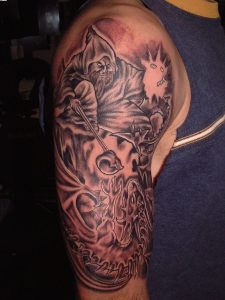 27 Wizard Sleeve Tattoos And Designs regarding sizing 900 X 1200