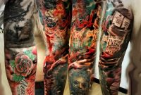 30 Great Full Sleeve Tattoos Maksims Zotovs for proportions 960 X 960