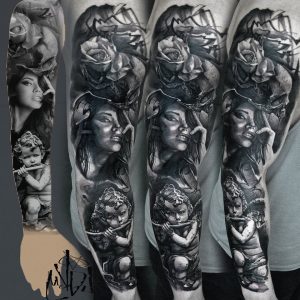 30 Great Full Sleeve Tattoos Maksims Zotovs throughout proportions 960 X 960