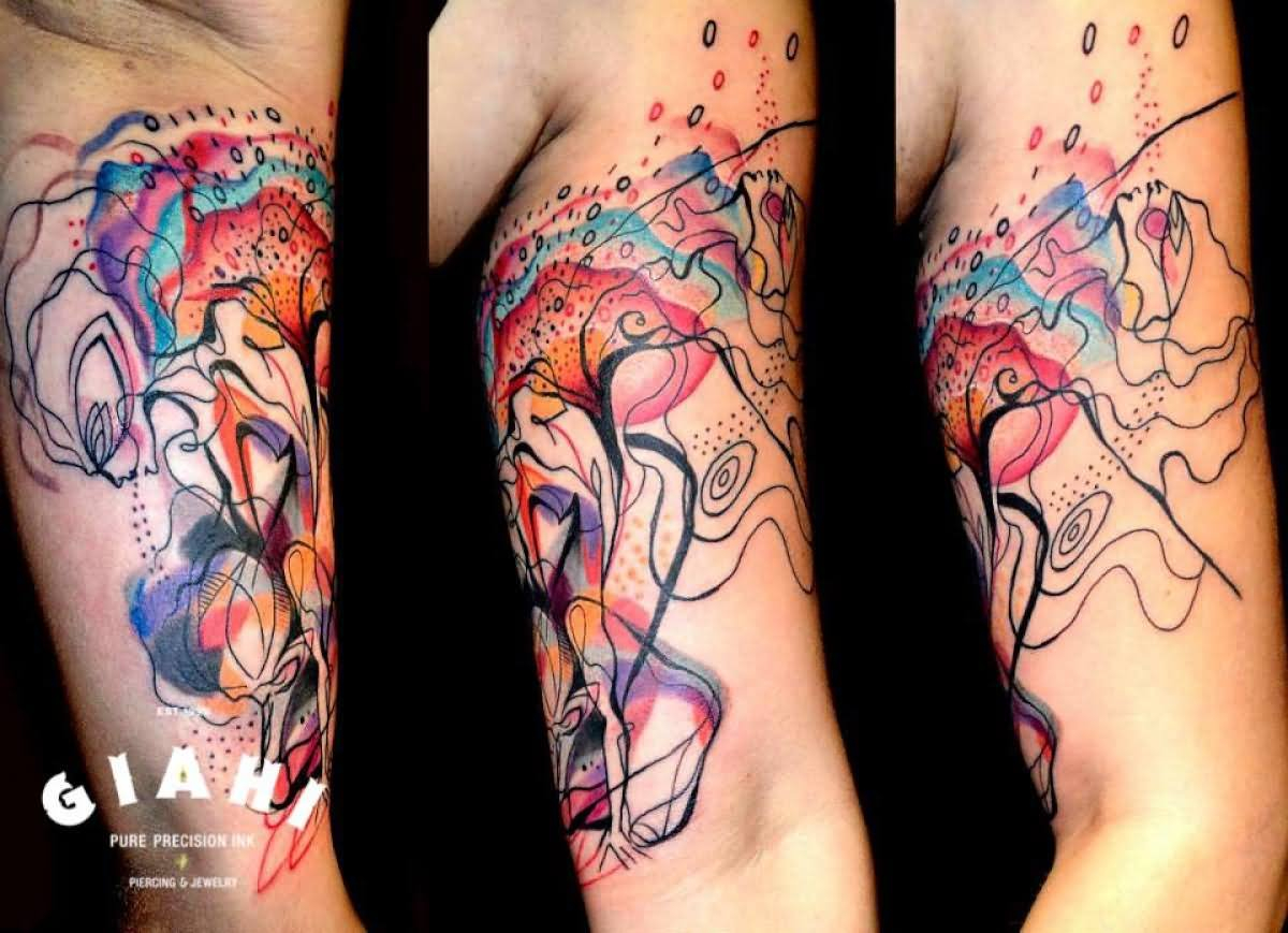 Watercolor Half Sleeve Tattoos • Half Sleeve Tattoo Site