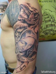 31 Best Christian Tattoos On Half Sleeve inside proportions 768 X 1024