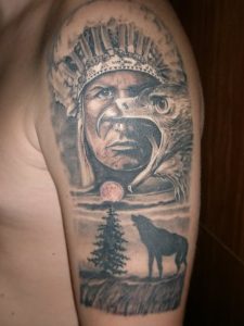 32 Indian Chief Wolf Tattoos within dimensions 768 X 1024