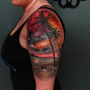 33 Awesome Beach Scenery Tattoos inside measurements 1000 X 1000