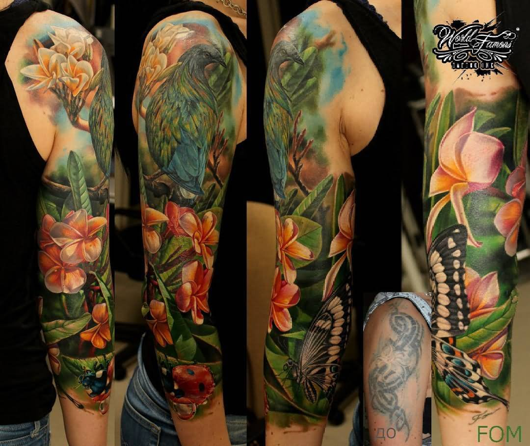 35 Amazing Nature Tattoos in size 1080 X 909