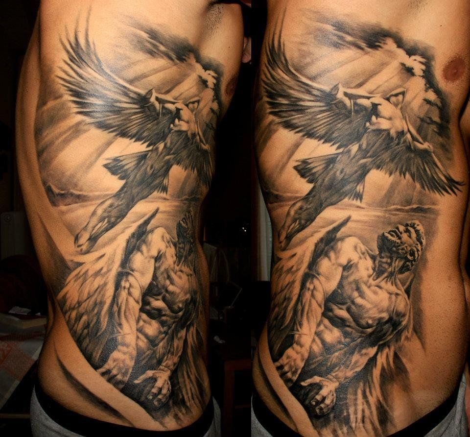 35 Amazingly Elegant Guardian Angel Tattoos Different Types in measurements 960 X 892