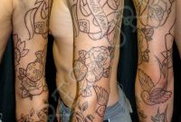 39 Old School Tattoos On Sleeve inside proportions 1600 X 2263