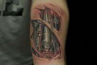 3d Terminator Robot Arm Tattoo On Forearm 2018 Tattoos Ideas regarding proportions 1024 X 1540