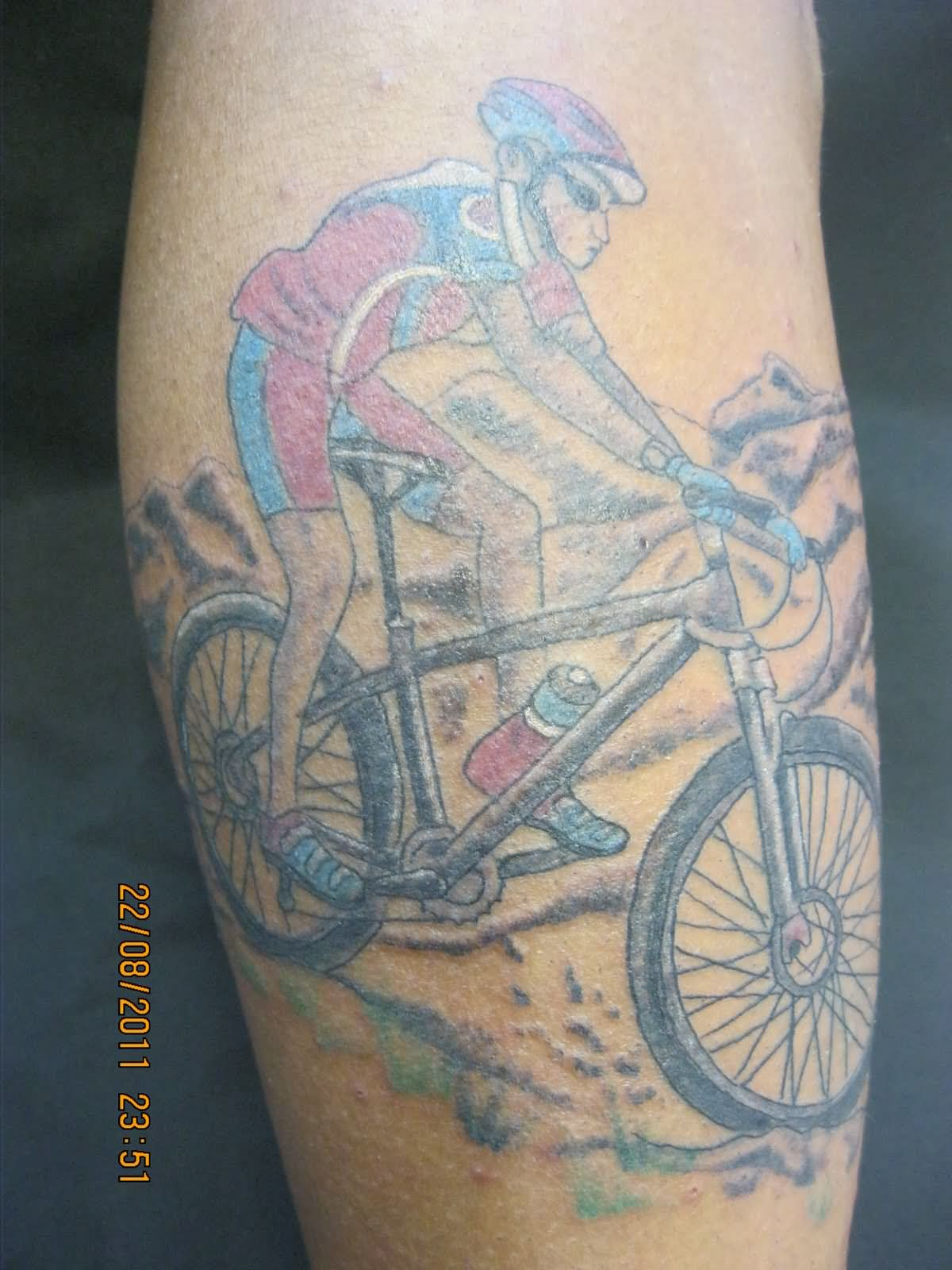 40 Cool Mountain Bike Tattoos for measurements 1200 X 1600