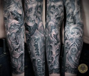 40 Pirate Tattoos On Sleeve intended for sizing 3309 X 2816