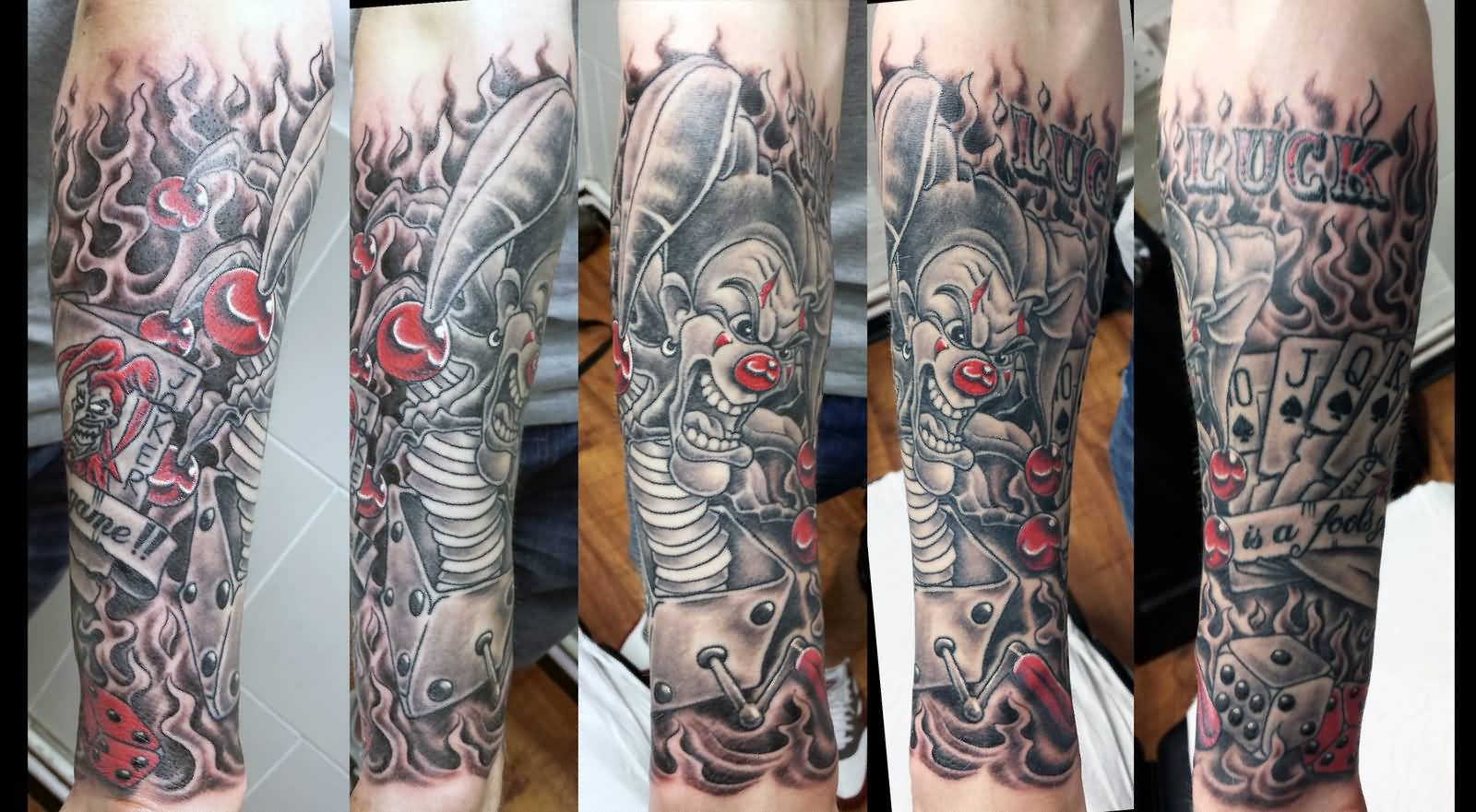 40 Wonderful Jester Tattoos On Sleeve throughout proportions 1600 X 881
