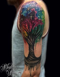 45 Colorful Tree Of Life Tattoos with regard to size 2550 X 3300