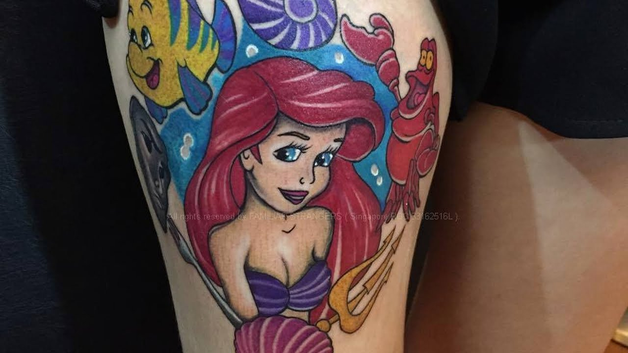 50 Amazing Little Mermaid Tattoos in proportions 1280 X 720