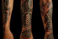 54 Mechanical Sleeve Tattoos intended for size 864 X 924