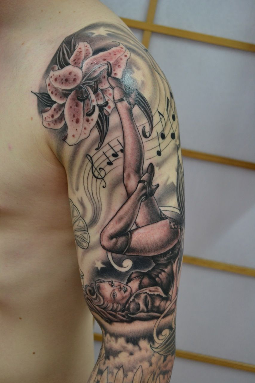 55 Pin Up Girl Tattoos You Will Fall In Love With Tattoos regarding sizing 853 X 1280
