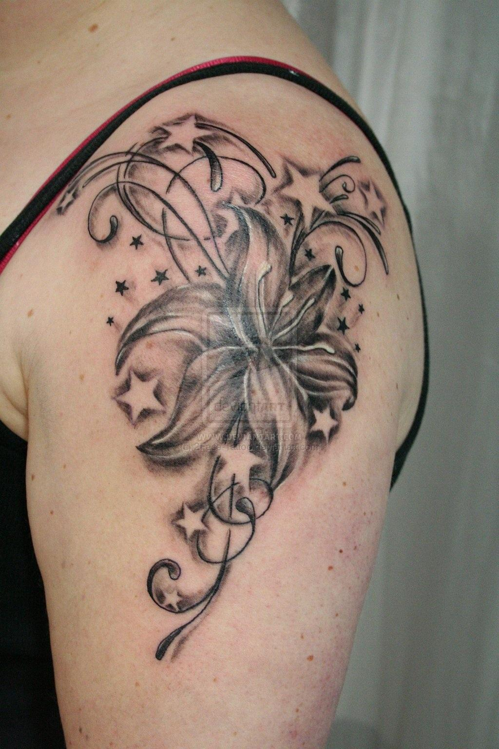 62 Flowers Star Tattoo Ideas With Meanings intended for sizing 1024 X 1536