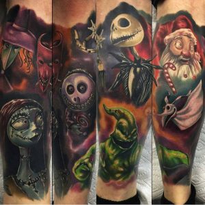 75 Best Nightmare Before Christmas Tattoo Design Ideas 2018 intended for measurements 1080 X 1080