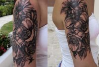A Good Start For A Half Sleeve On A Gorgeous Norwegian Girl Flower for proportions 2120 X 2475