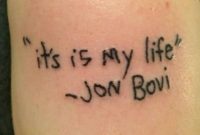 Aaaaaaah Worst Tattoo Ever Bonjovi Lyrics Song Tattoo Bad regarding sizing 960 X 960