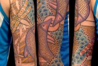 Aboriginal Art Tattoo On Sleeve in dimensions 1223 X 1600
