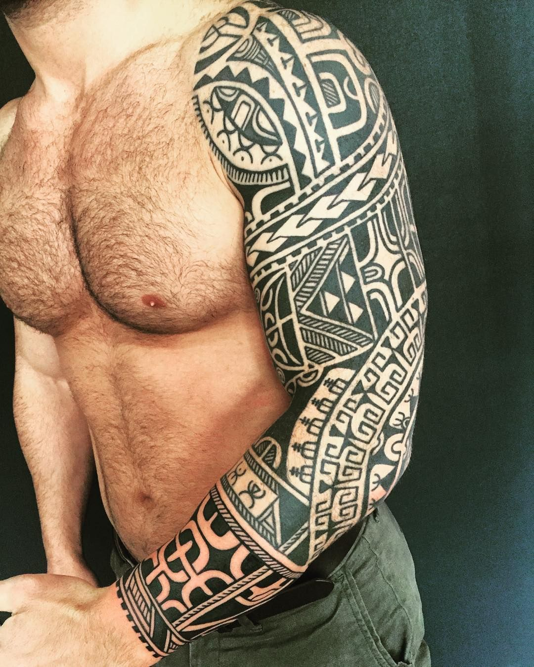 Added To Altins Three Quarter Sleeve Today Polynesiantattoo intended for measurements 1080 X 1349
