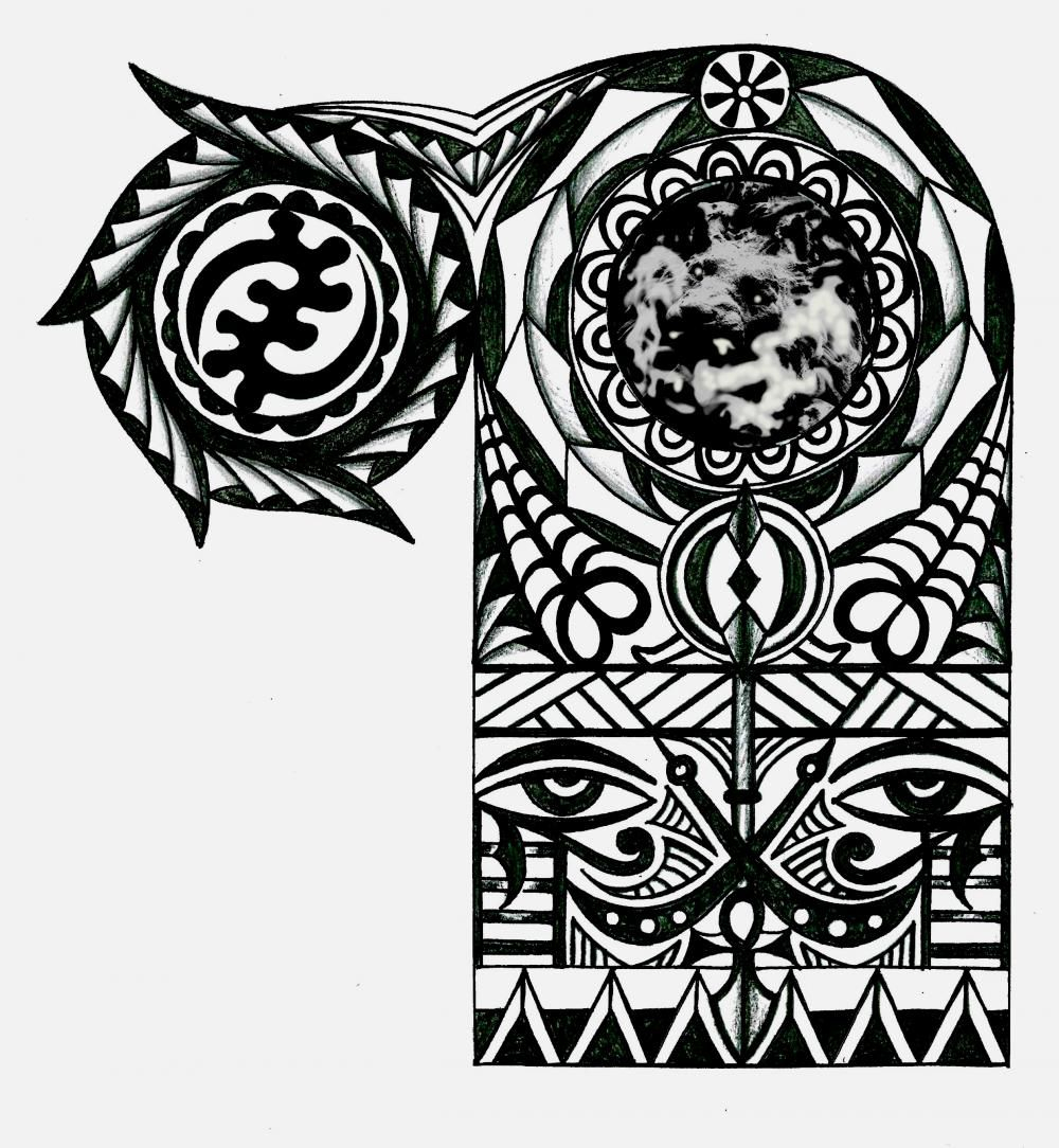 Adinkra African Warrior Tribal Half Sleeve Tattoo Tattoo for measurements 1000 X 1084