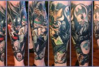 Alex Ross Batman Leg Sleeve Healed Steve Wimmer Tattoonow in dimensions 1562 X 800