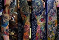 Alice In Wonderland Arm Tattoos Watercolor Tattoo Mecca Tattoos regarding dimensions 1024 X 860