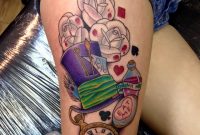 Alice In Wonderland Tattoo On Thigh Holly regarding sizing 960 X 960