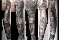 Alo Loco London Tattoo Artist Best Blackandgrey Full Sleeves Portrait within proportions 1030 X 905