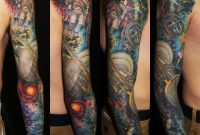 Amazing Color Most Realistic Space Scene I Love This Tattoo regarding dimensions 1300 X 1300