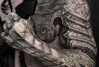 Amazing Half Chest And Sleeve Armour Piece John Lewis Tattoo in dimensions 845 X 940